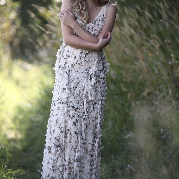 Boho Zimmerman Cream Maxi dress size 0 - Picture 10 of 10